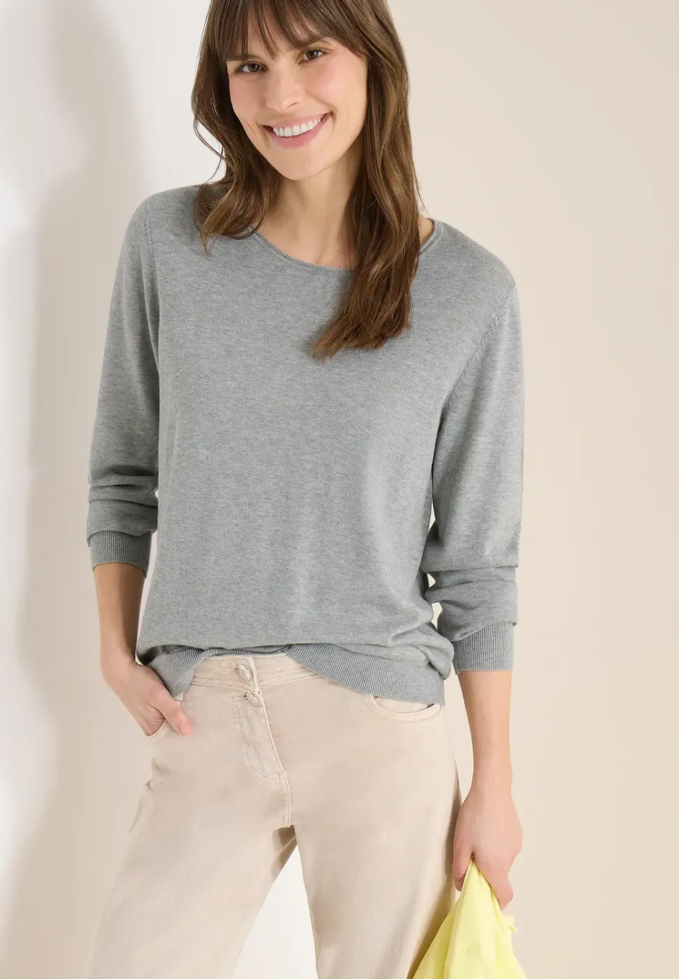 Pull-over en couleur unie