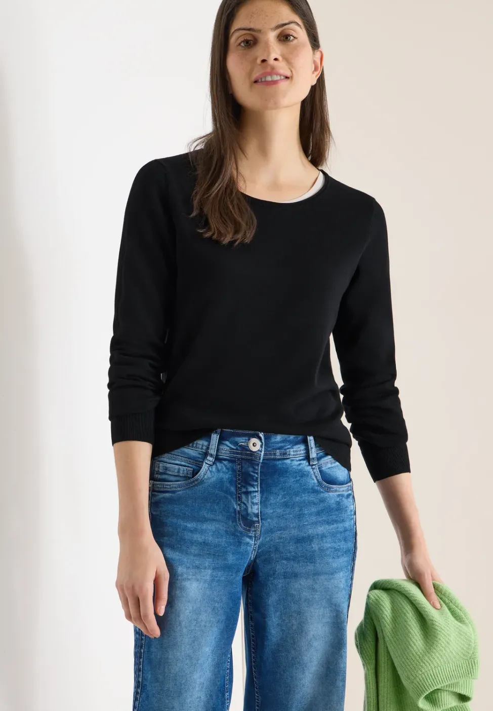 Pull-over en couleur unie