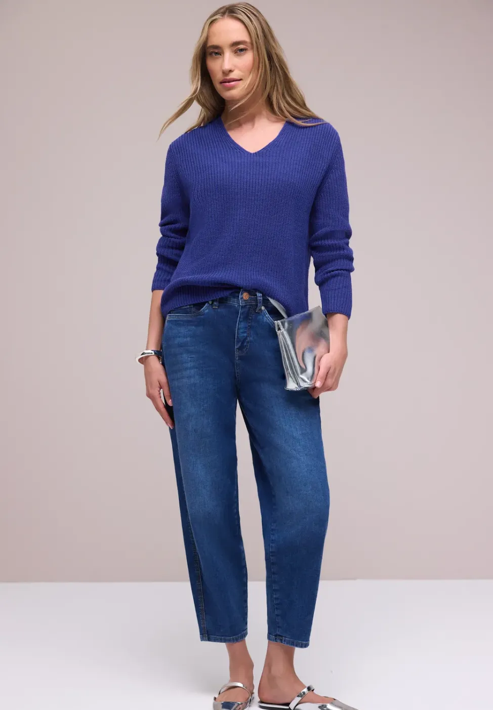 Pull-over en couleur unie