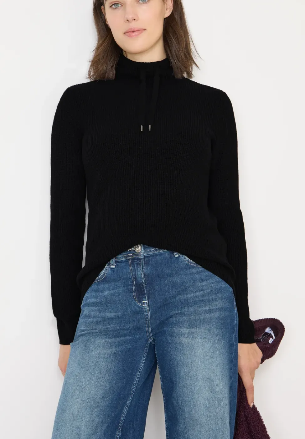 Pull-over en couleur unie