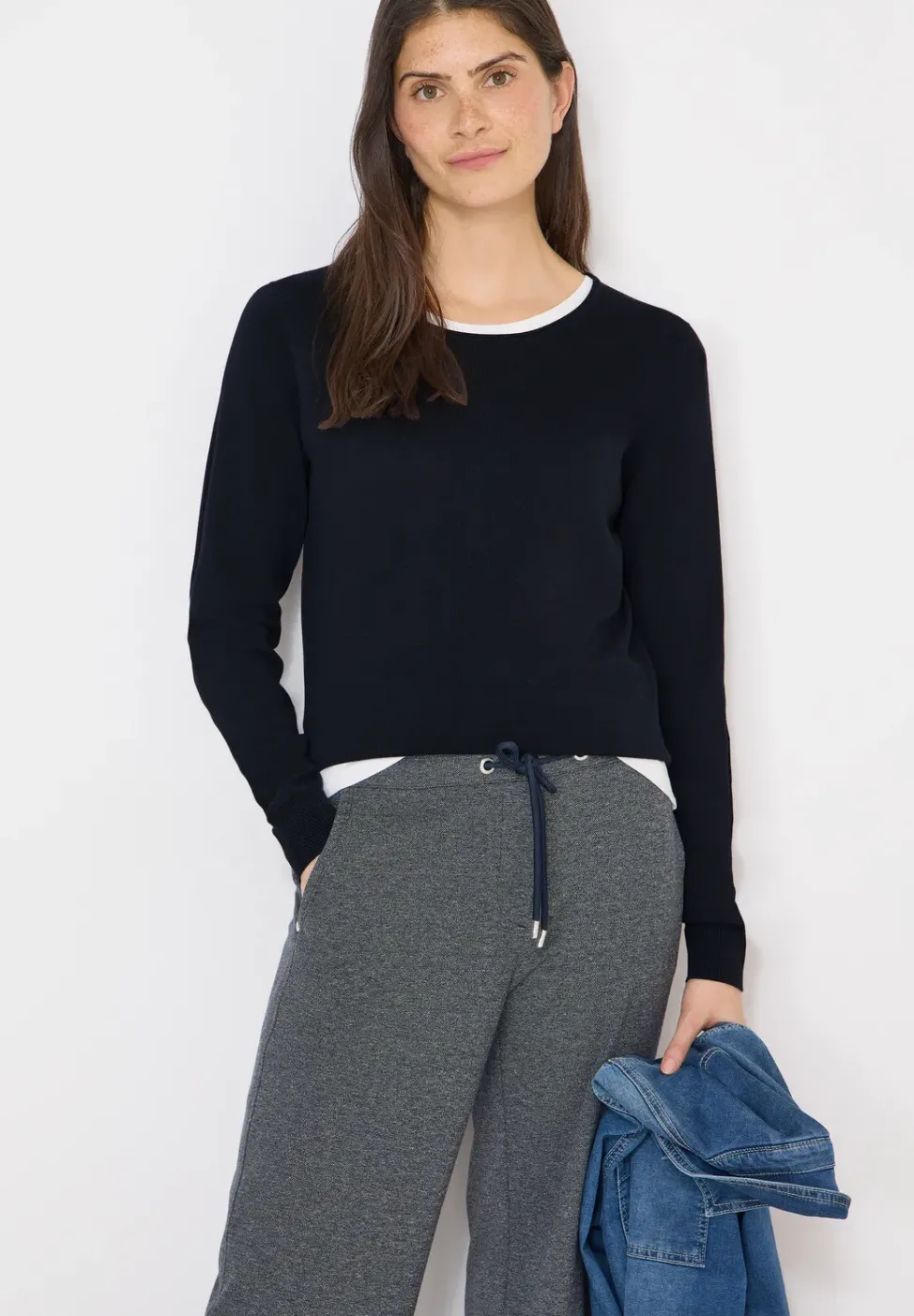 Pull-over en couleur unie