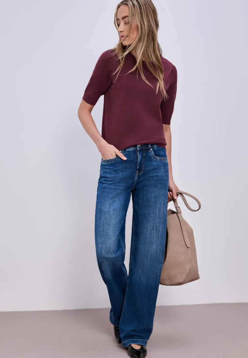 Pull-over en couleur unie