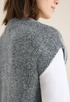Pull-over en fil de plumes Two-Tone