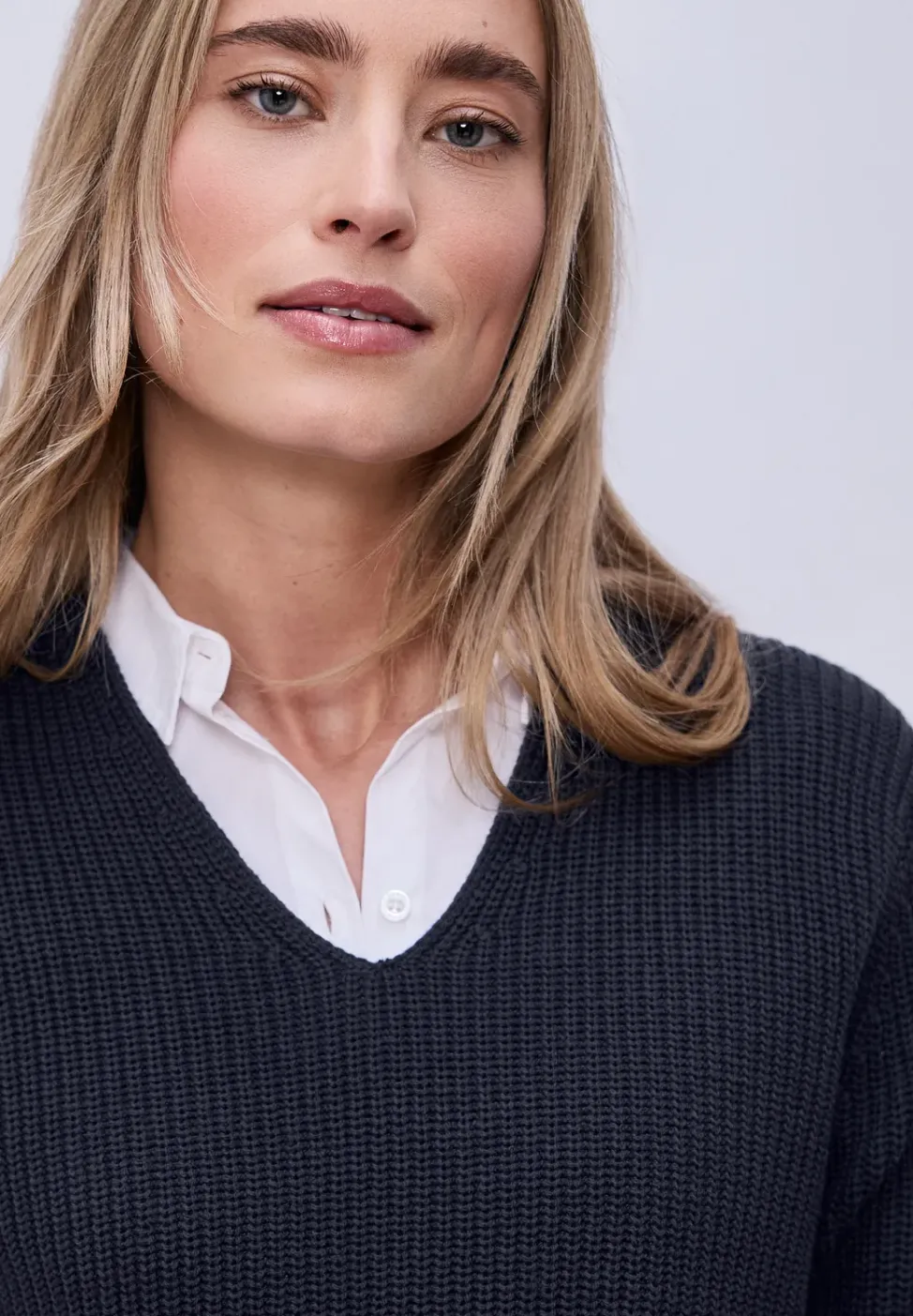 Pull-over en couleur unie