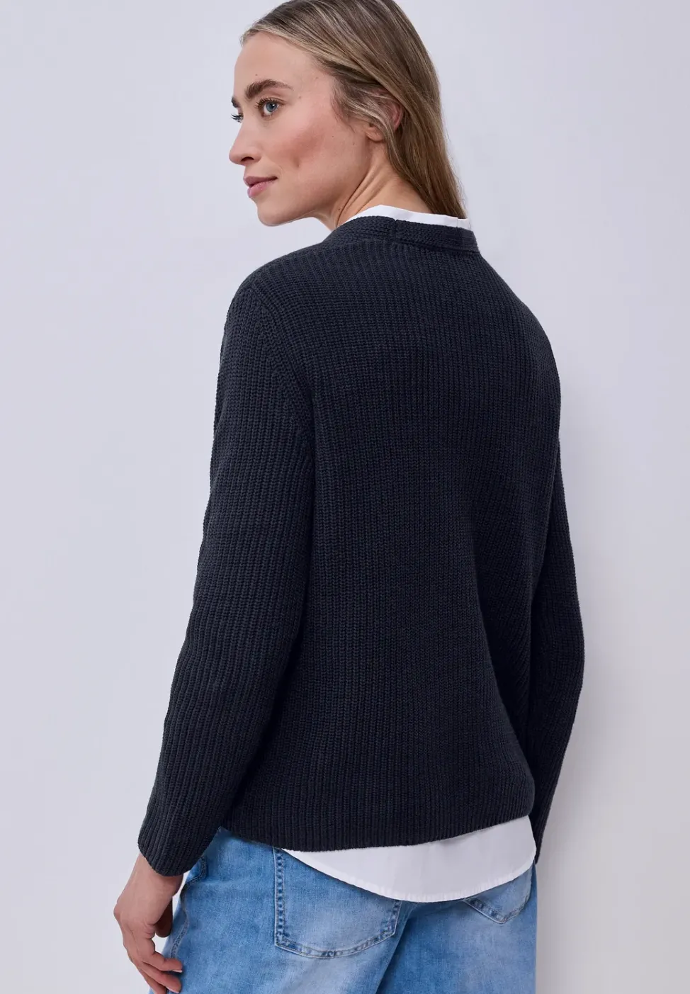 Pull-over en couleur unie