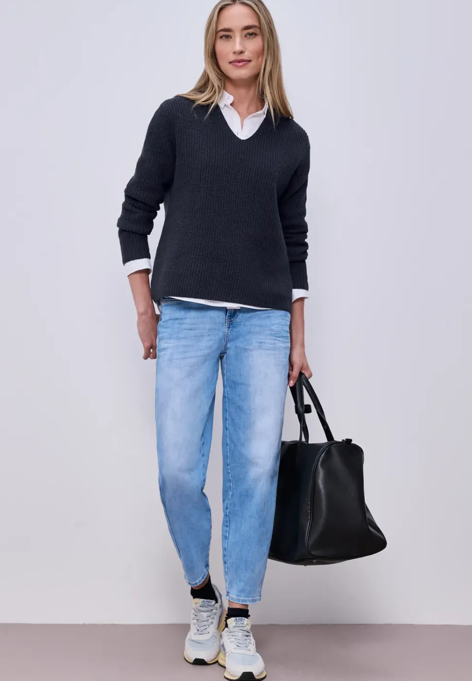 Pull-over en couleur unie