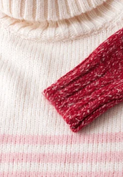 Pull-over en maille rayée