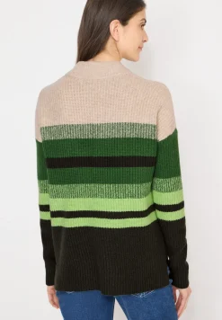 Pull-over mouliné rayé