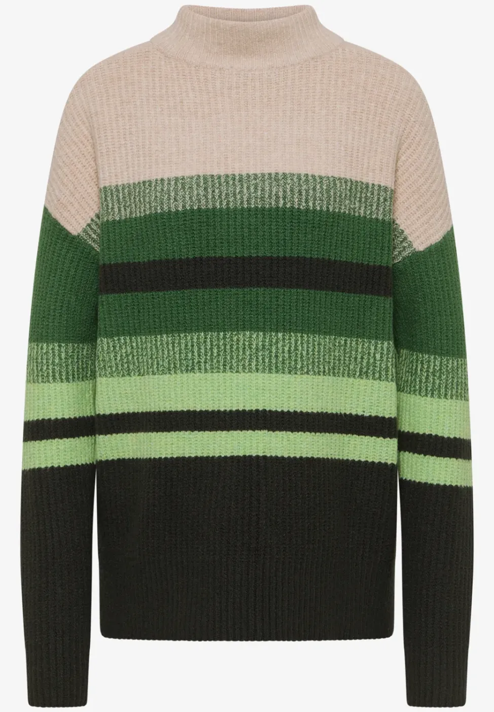 Pull-over mouliné rayé