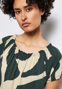 Robe carmen à motifs