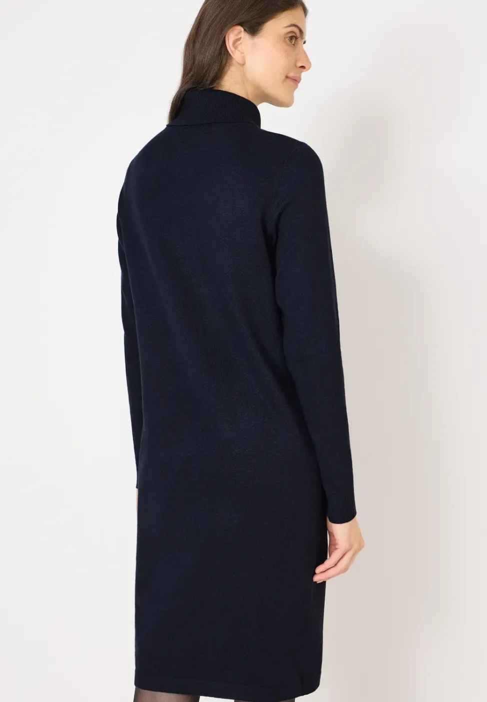Robe douillette à col roulé