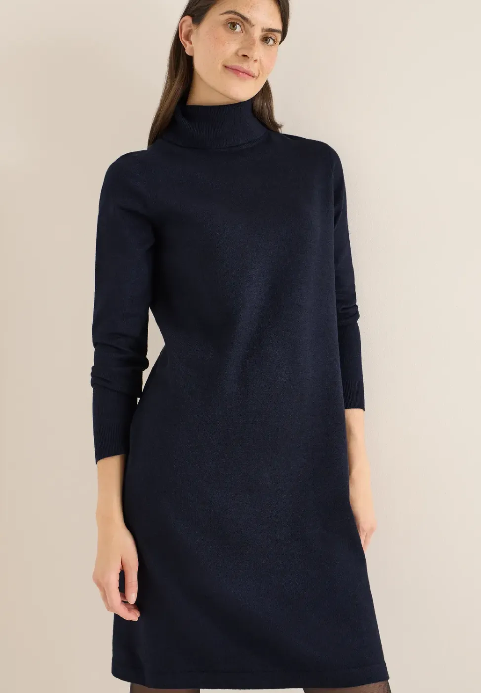 Robe douillette à col roulé