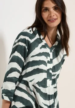 Robe en coton à motifs