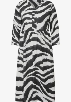 Robe en coton à motifs