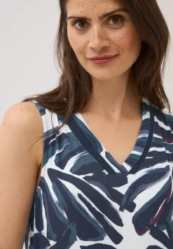 Robe en jersey à motifs