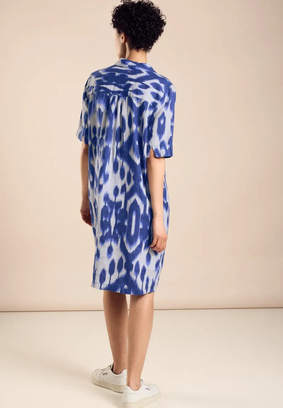 Robe en lin avec imprimé