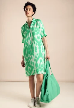 Robe en lin avec imprimé