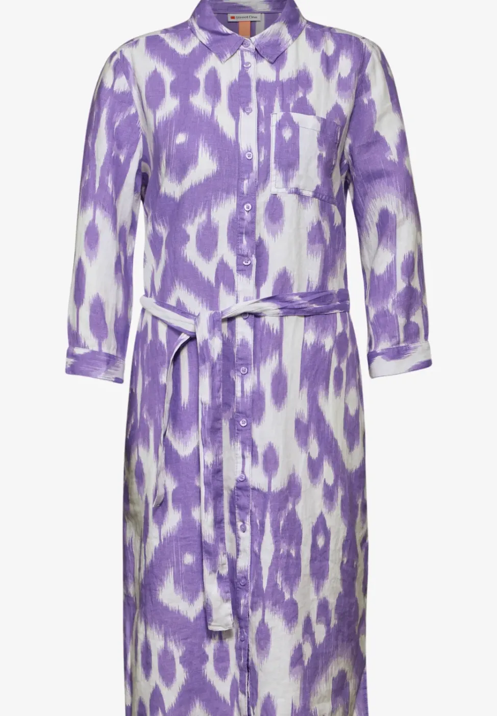Robe en lin avec imprimé