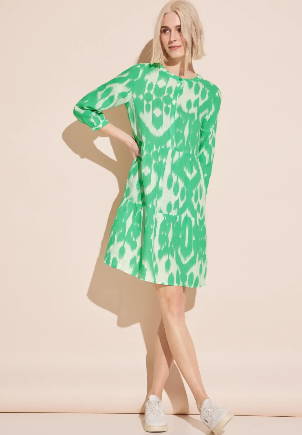 Robe en lin avec imprimé