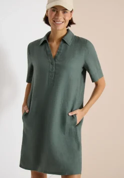 Robe en lin jusqu'au genou