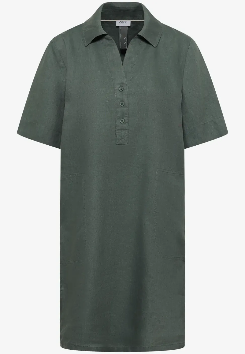 Robe en lin jusqu'au genou