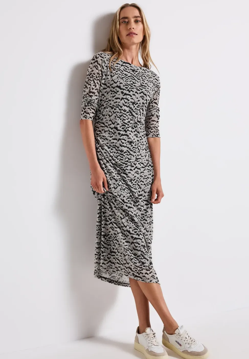 Robe en maille à motifs