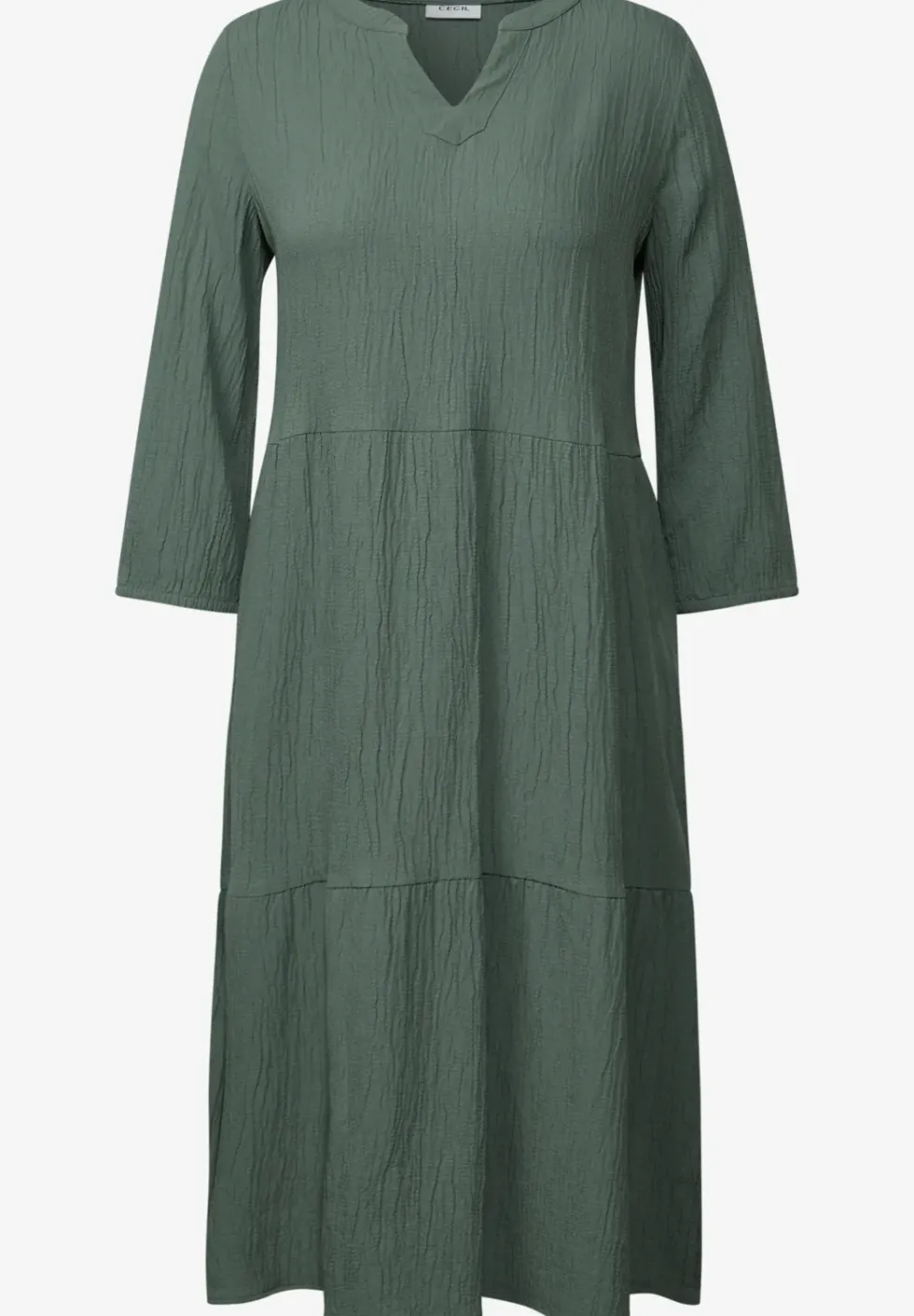Robe en seersucker avec volants