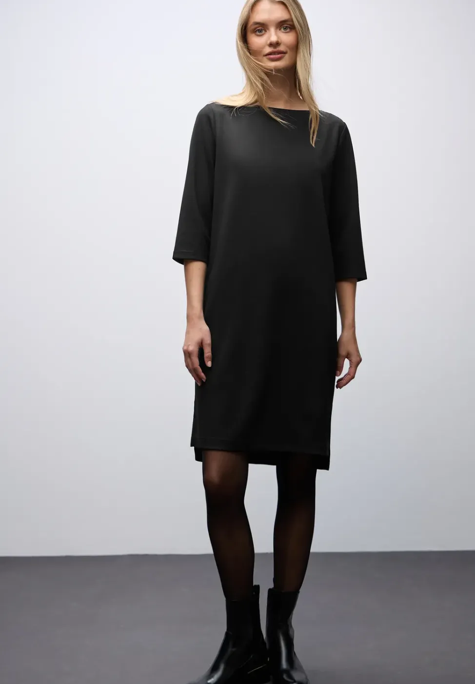 Robe en sweat avec fentes