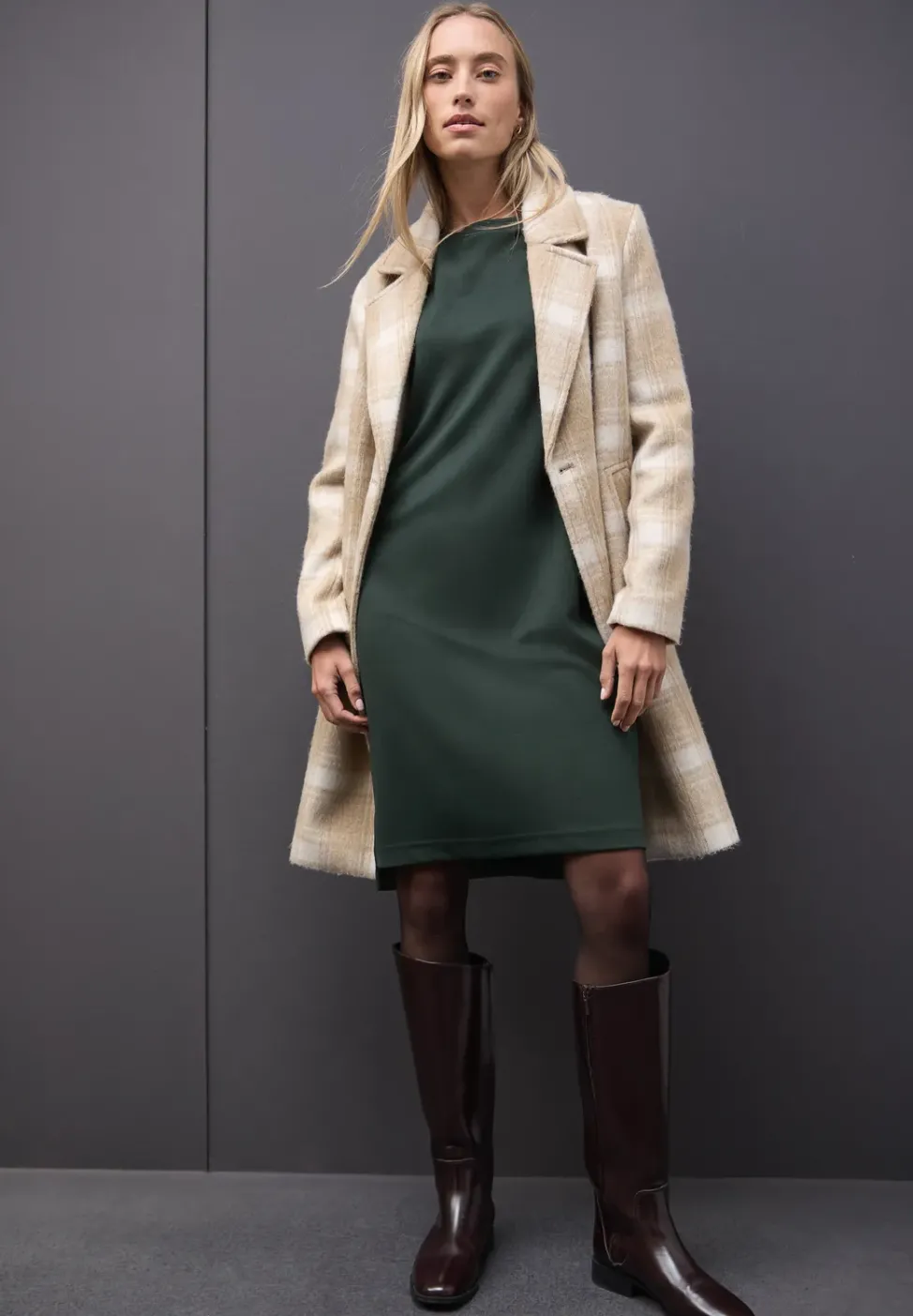 Robe en sweat avec fentes