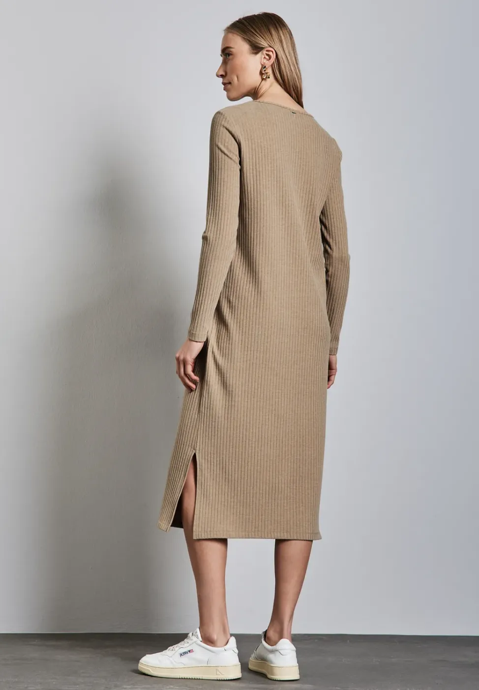 Robe en tricot côtelé