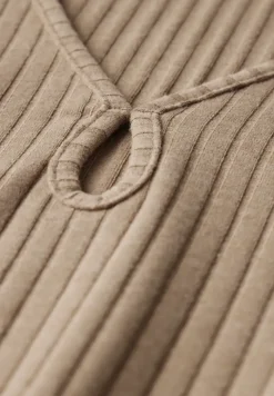 Robe en tricot côtelé
