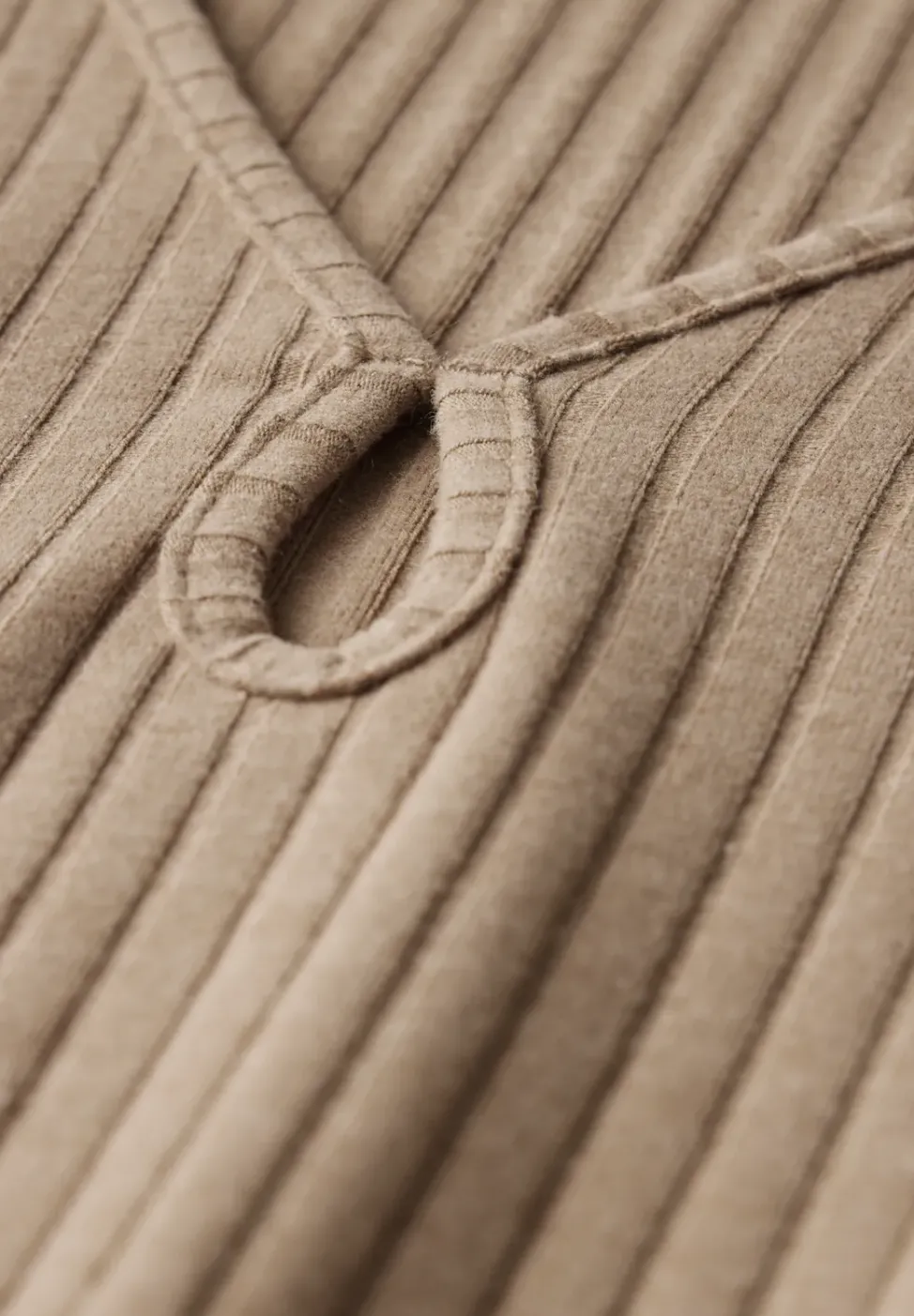 Robe en tricot côtelé