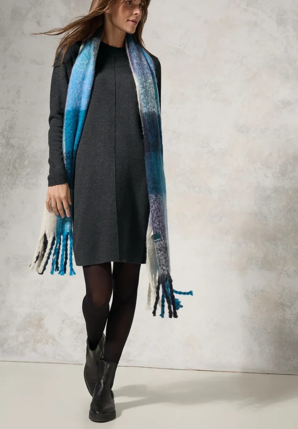 Robe en tricot longueur genou