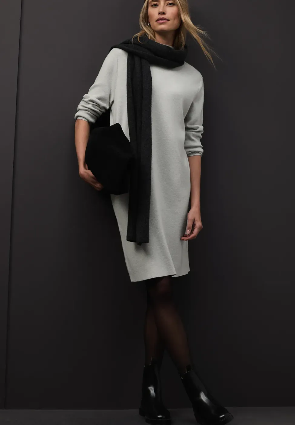 Robe en tricot Turtleneck