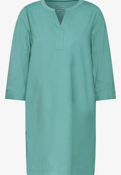 Robe en velours côtelé uni