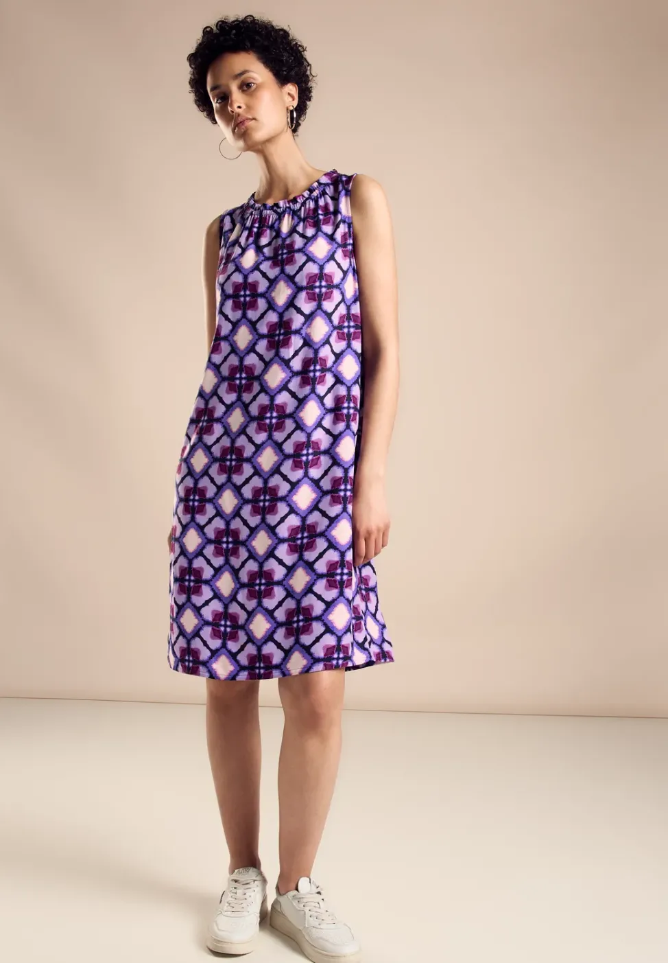 Robe en viscose imprimée