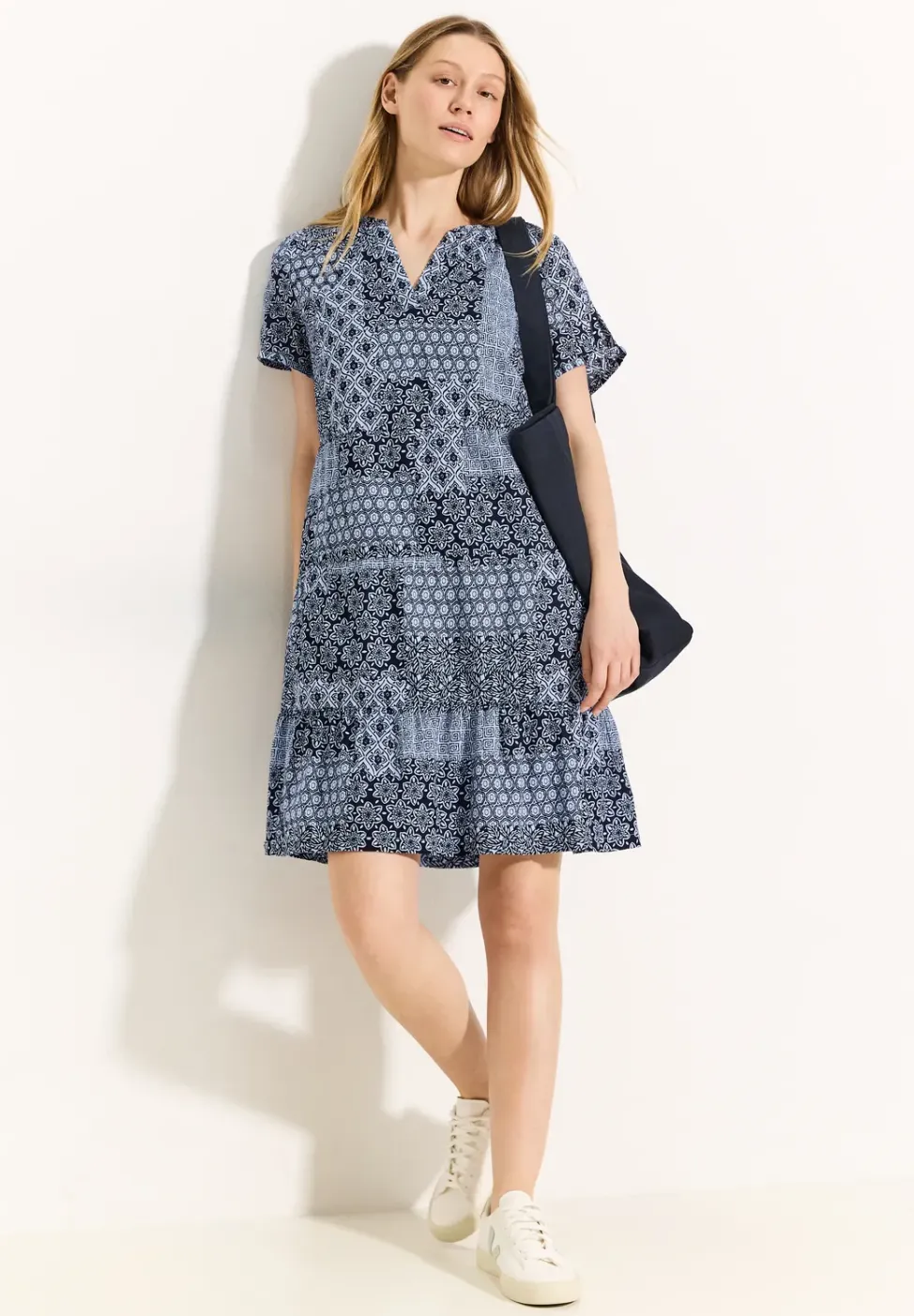 Robe à imprimé patchwork