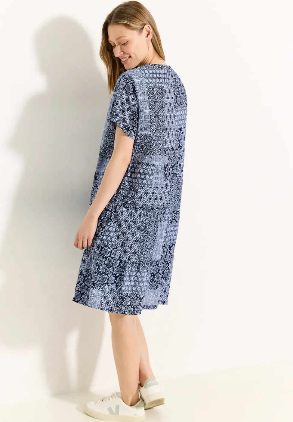 Robe à imprimé patchwork