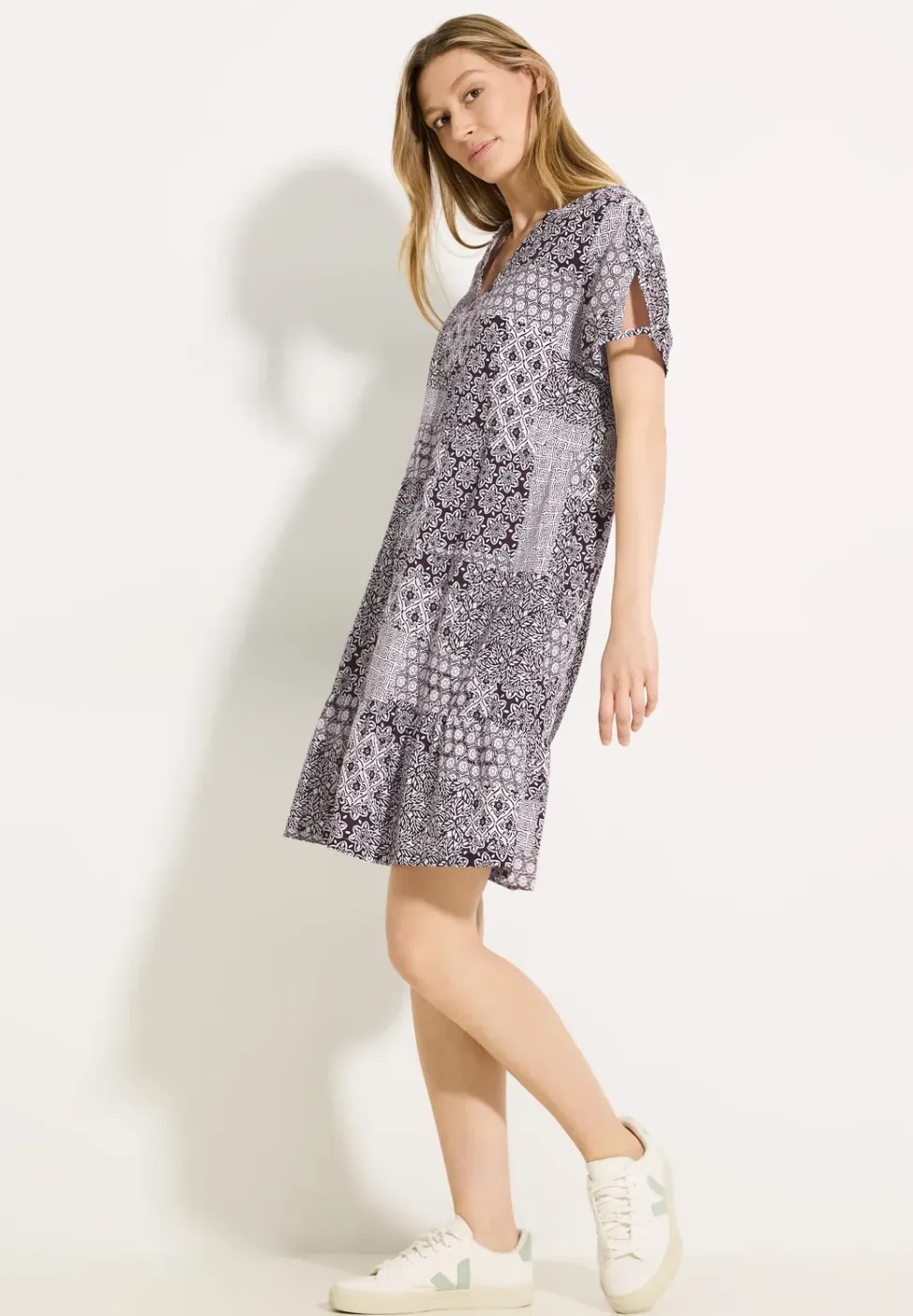 Robe à imprimé patchwork