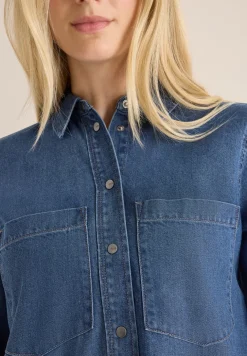 Robe à l'aspect denim