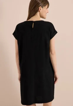 Robe longue au genou avec structure en seersucker