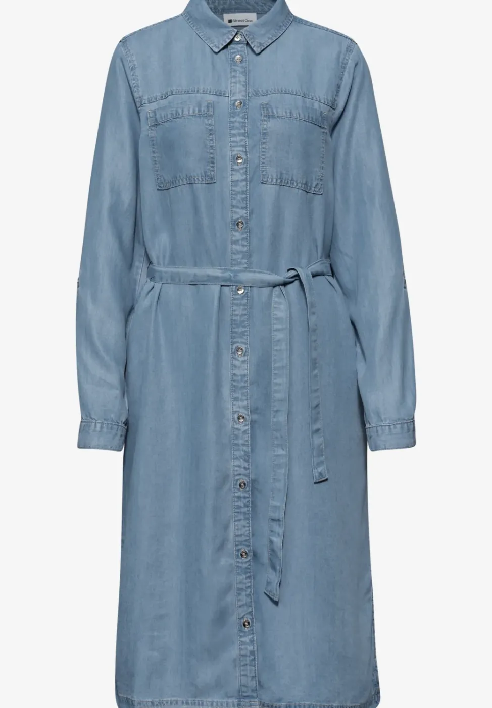 Robe à longueur de genou au look délavé