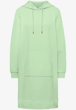 Robe à longueur de genou avec capuche