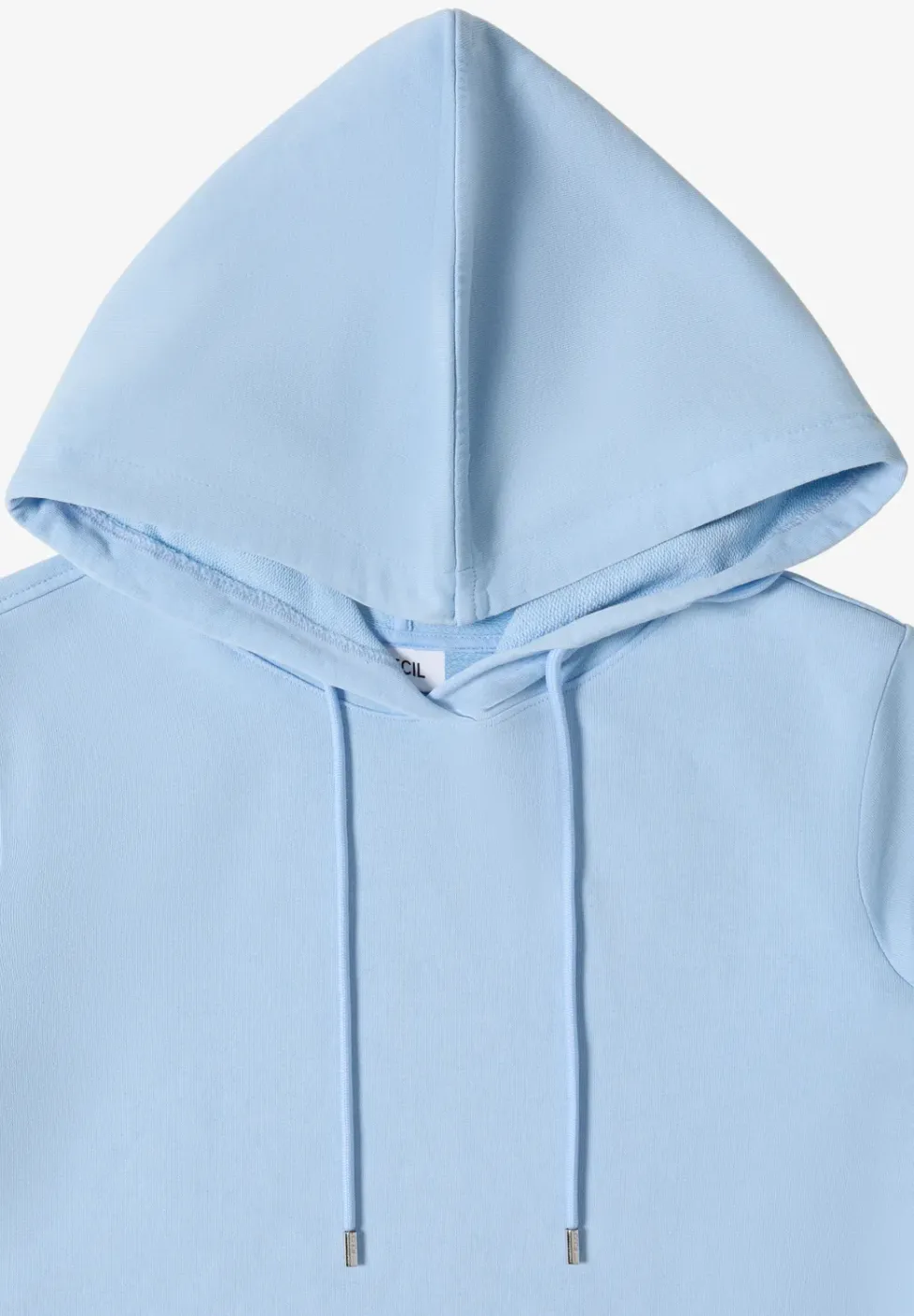 Robe à longueur de genou avec capuche
