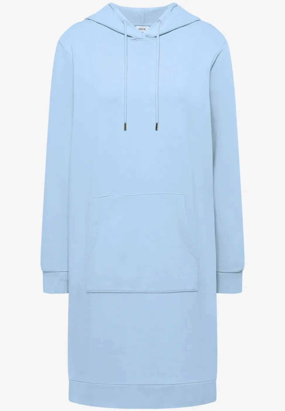 Robe à longueur de genou avec capuche