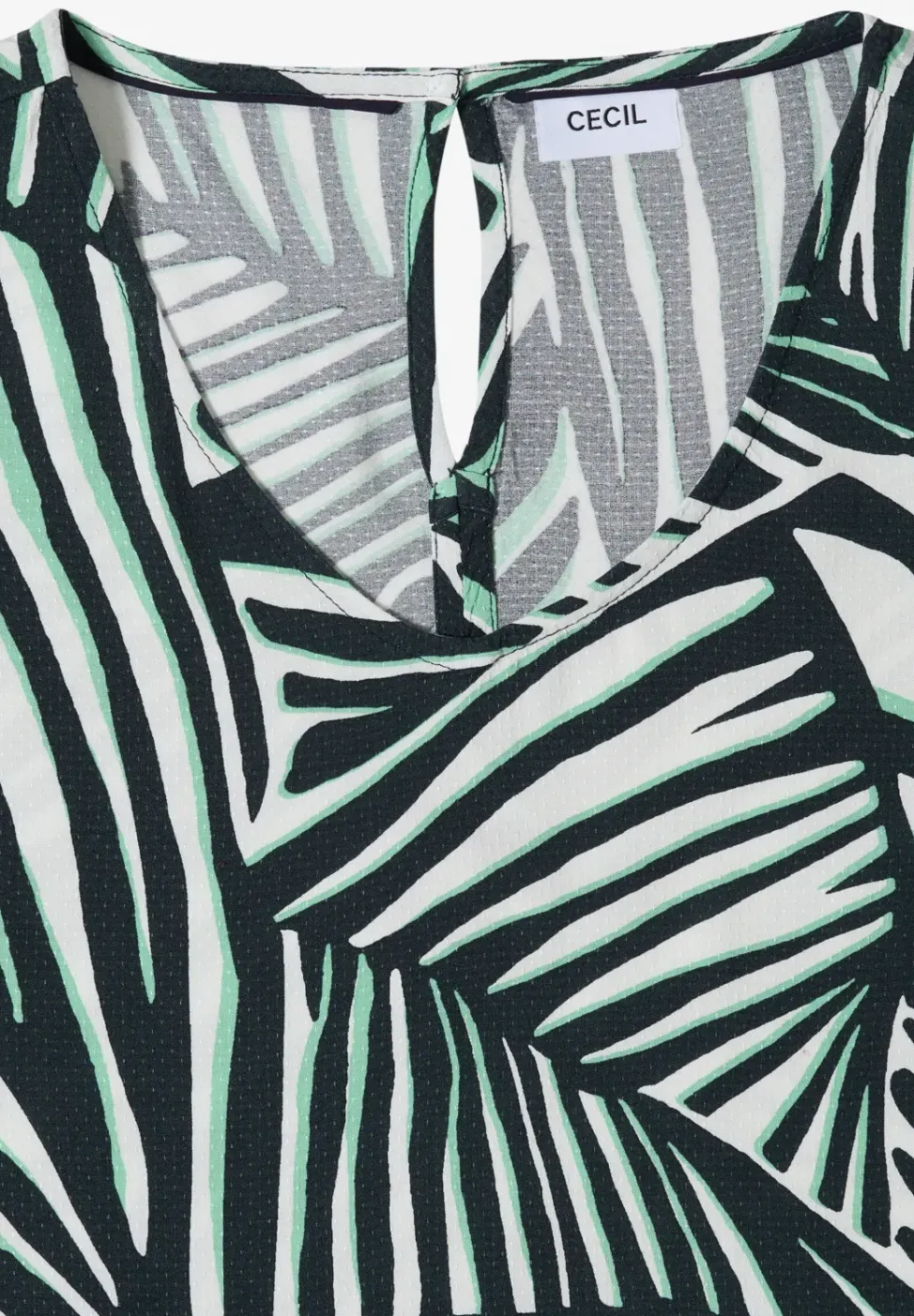 Robe à longueur de genou avec col en V arrondi
