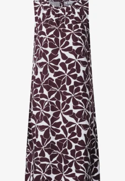 Robe à longueur de genou et col rond