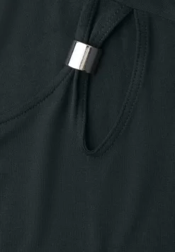 Robe longueur genou avec boucle décorative