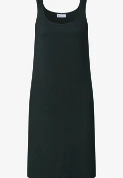 Robe longueur genou avec bretelles froncées