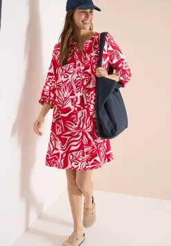 Robe longueur genou avec motif graphique